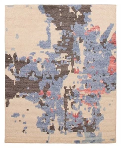 Traditional Hand Knotted Area Rug 7'11" x 9'11" Wool Carpet - Picture 1 of 9