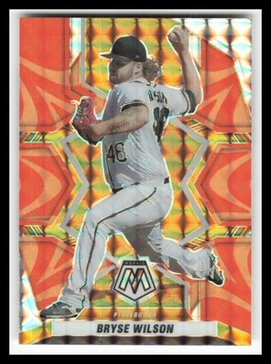 2022 Panini Mosaic Mosaic Reactive Orange #95 Bryse Wilson - Image 1 of 2