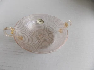 Campanella SNC Murano Glass Handled Candy Dish 5" diameter without handles - Picture 1 of 12