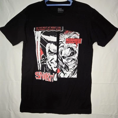 Marvel Iron Maiden Wolverine & Eddie 漫画书板 T 恤男式尺寸 Med. A05 — 第 1/4 张图片