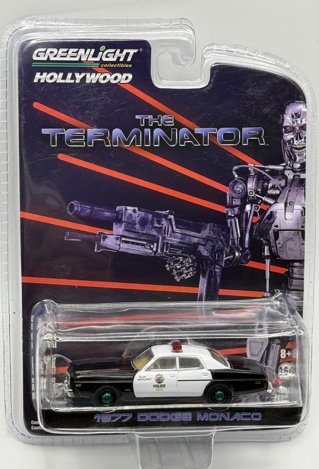 Greenlight Hollywood 19 The Terminator 1977 Dodge Monaco Police Car 1 64