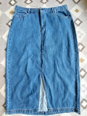 Ladies John Lewis Denim long Skirt, 16 Uk, Superb Condition - Image 1 of 4