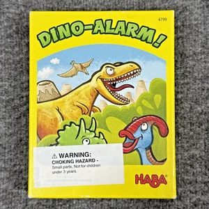 Dino-Alarm! Card Game by HABA w/Wood Tyrannosaurus Rex, Extremely Rare, OOP, HTF - Picture 1 of 10