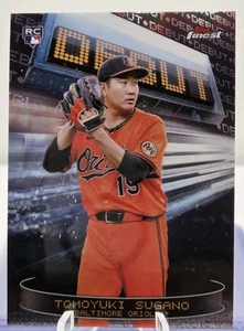 2025 Topps Finest - Tomoyuki Sugano #D-30 - Debut Orioles Rookie Card (RC) - Picture 1 of 2
