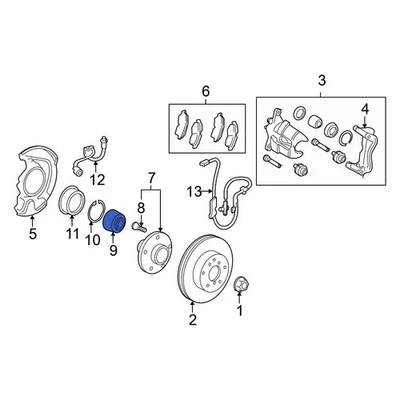 For Lexus ES350 2007-2012 Lexus 9008036193 Front Wheel Bearing Foto 1 de 2