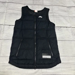 Giubbotto Nike isolato full zip uomo taglia XS giacca smanicata 802648-010 nero - Foto 1 di 9