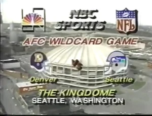 1983 AFC Playoffs -! Seattle Seahawks vs Denver Broncos DVD Clásico - Imagen 1 de 4