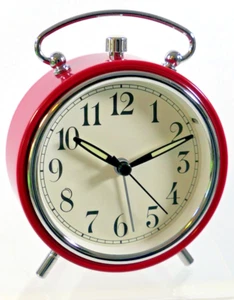 NEW Retro Style Red Alarm Clock with Light - Hearth and Hand Magnolia - Picture 1 of 5