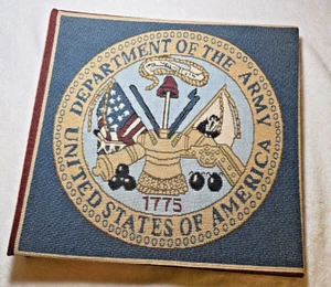 Libro de fotos álbum militar vintage del ejército de Estados Unidos tapiz coleccionable de Estados Unidos - Imagen 1 de 16