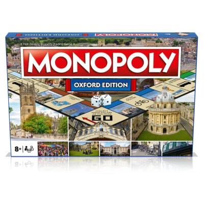 New Monopoly Board Game Oxford Edition 2-6 Players Family Game Board Kids Age 8+ - Image 1 of 4