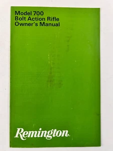 Vintage 1970's Original Remington Model 700 Owner's Manual Rev. 1175 - Good - Picture 1 of 4