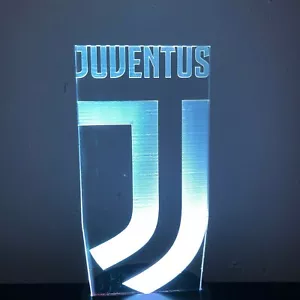 JUVENTUS FC SOCCER 3D Acrylic LED 7 Colour Night Light Touch Table Lamp - Bild 1 von 8