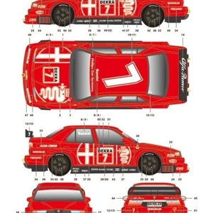 S.K. Decals SK24128 Alfa Romeo 155 V6 Ti DTM 1993 Nannini / Larini Decal Sheet - Picture 1 of 2