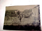 2 ND. Rare Tintype Photograph Tulip Soap Horse & Wagon