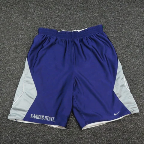 Kansas State Wildcats Nike Shorts Adult Small Purple & Gray Basketball Gym Mens Cover