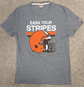 Cleveland Browns Shirt Mens Medium Gray Homage Retro Helmet NFL Football 80s - Picture 1 of 7