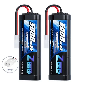 2X 7,2V 5000mAh Nimh Akku Batterie mit Tamiya für RC Auto LKW Boot Drohne Zeee - Bild 1 von 9