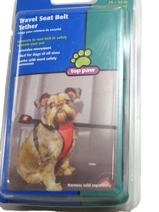 Top Paw DOG Travel Seat Belt TETHER Restrains but Allows Movement 16-24" All Dog - Picture 1 of 4