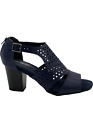 EASY STREET Women's Adara Heeled Sandals $60 - US Size 7 1/2 - Black - #872
