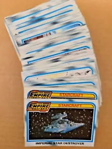 EMPIRE STRIKES BACK 1980 TOPPS SERIES 2 WHITE CARDS - COMPLETE YOUR SET - Picture 1 of 120
