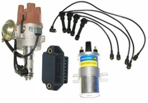 New Distributor Coil Module & HT Leads Talbot Express Fiat Ducato Peugeot 504 - Picture 1 of 2