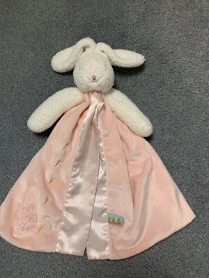 Bunnies By The Bay Pink Lovey Rabbit Blossoms Buddy Blanket Best Friend Indeed Foto 1 de 4