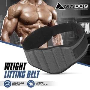 Weight Lifting Belt Strength Training Gym Bodybuilding Powerlifting Back Support - Picture 1 of 11