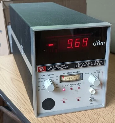 GENERAL MICROWAVE MODEL 475B POWER METER   (untested) - Image 1 of 3