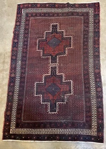 ANTIKER handgeknüpfter Wollteppich 20. Jahrhundert 6,7 x 4,1 Camille Patha Künstler - Bild 1 von 10