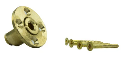 Anclajes universales de cubierta de madera de latón para cubiertas de seguridad de piscinas (varias cantidades)  Foto 1 de 2