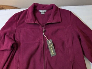 NEW With Tags Size M Natural Reflections Women's Fleece Jacket Purple Full Zip - Picture 1 of 15