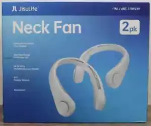 Jisulife Portable Personal Neck Fan Pack of 2 Rechargeable Hands Free Bladeless - Picture 1 of 3
