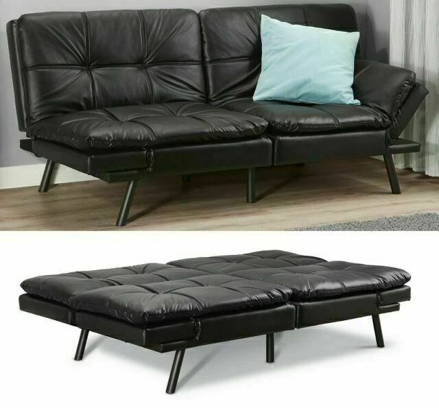 Memory WM19020539 Futon Sofa Bed Couch Convertible Foldable Loveseat, Full Size