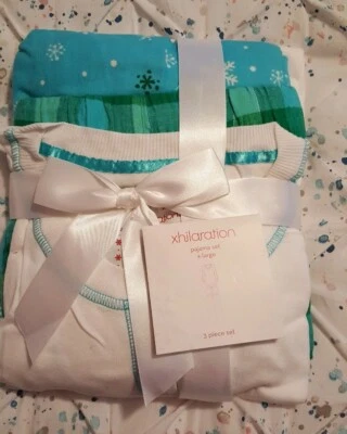  Xhilaration XL 3 Piezas Conjunto PJ Camisa, Pantalones Cortos y Pantalones 100% Algodón Nuevo con Etiquetas Foto 1 de 4