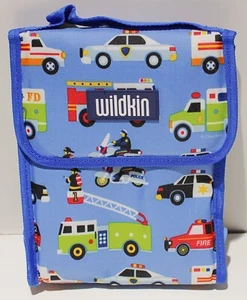 Bolsa de almuerzo Wildkin para niños aislada vehículos de emergencia ambulancia policía bomberos - Imagen 1 de 5