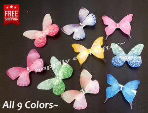 9 PCs Butterfly Hair Clips for Kids to Adults, US SELLER & FREE SHIPPING! NEW