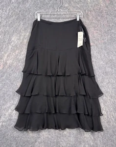 Ralph Lauren Womens Skirt 12P Tiered Maxi Romantic Feminine Boho Traditional - Picture 1 of 15