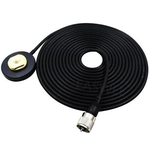 Cable de antena magnético de 16 pies de montaje NMO techo para radios móviles de automóvil conector PL259 - Imagen 1 de 3