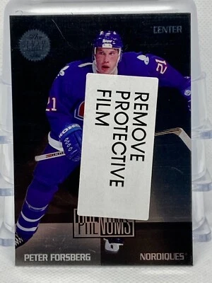 1994-95 Leaf Phenoms Peter Forsberg #3 HOF Quebec Nordiques￼ - Image 1 of 2