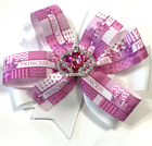 Beautiful Jeweled Crown inspired hair bow for girls.