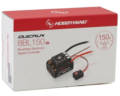 HobbyWing 30109003 QuicRun 8BL150 G2 Sensorless Brushless ESC - Image 1 of 4