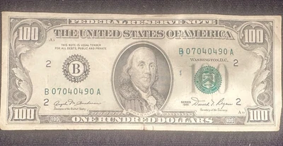 FEDERAL RESERVE NOTE 1981 $100 DOLLAR BILL IN GREAT CONDITION!!!!! - Image 1 of 2