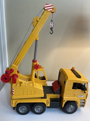 Bruder MAN Tele-Crane TC-4500 TGA 41.440 建筑玩具卡车 德国 VGC 724 — 第 1/4 张图片