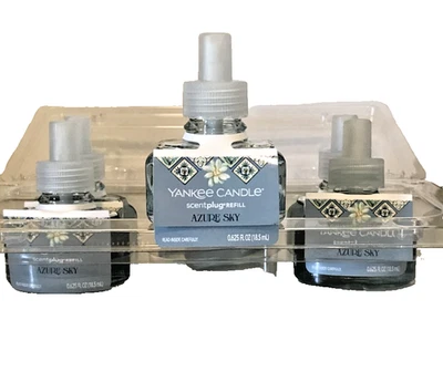 LOTE DE RECARGA AZURE SKY SCENTPLUG X 6 PK AZUL VELA YANKEE HOLA ITALIA AZUL CLARO Foto 1 de 3