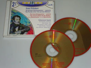 FRANZ SCHUBERT DIE GROSSEN STREICHQUARTETTE QUINTETTE GOLDPRESSUNG 2 CD DIGITAL - Picture 1 of 1