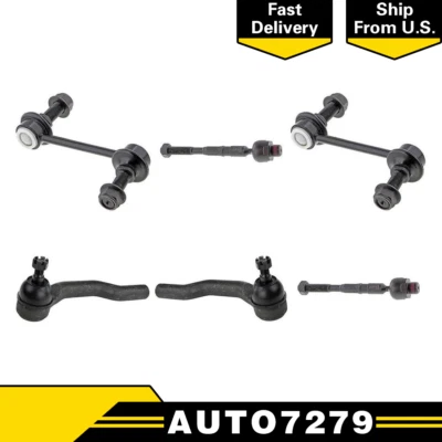 Barra estabilizadora de extremo de barra estabilizadora de dirección delantera Mevotech 6 piezas para Ford Edge 2007 2008 Foto 1 de 4