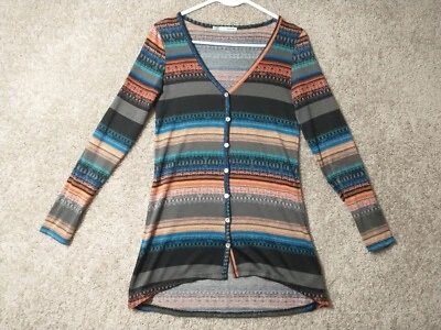 Suéter Maurice’s Mujer Extra Pequeño Multicolor Abotonado Manga Larga Damas Foto 1 de 4