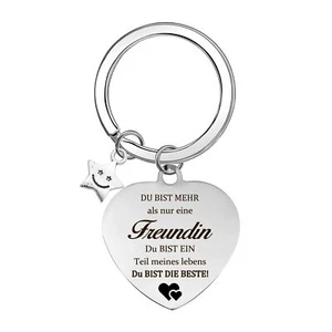 Schlüsselanhänger mit Beste Freundin Geschenke,für Freund Freundinnen Gesche... - Bild 1 von 5