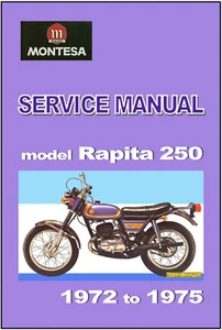 MONTESA Workshop Manual Rapita 250 1972 1973 1974 & 1975 Service & Repair - Picture 1 of 4