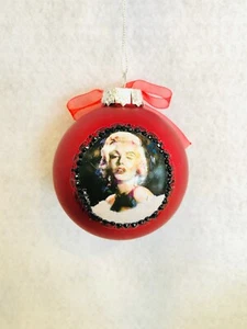 Kurt Adler Marilyn Monroe MM Red Glam Holiday Christmas Tree Ornament Collective - Picture 1 of 2